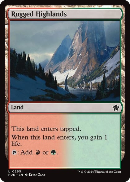 Rugged Highlands, Foundations 265