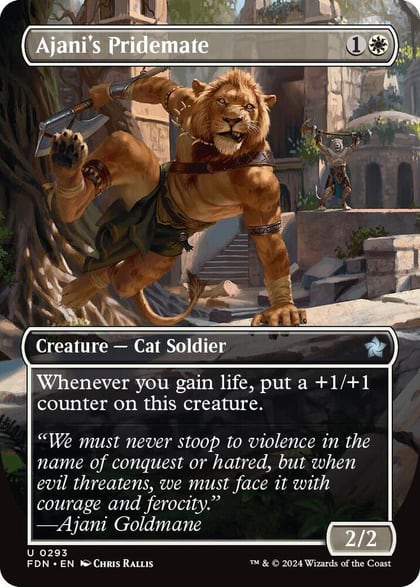 Ajani's Pridemate (Borderless), Foundations 293