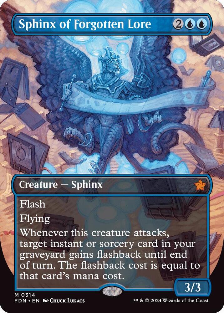Sphinx of Forgotten Lore (Borderless), Foundations 314