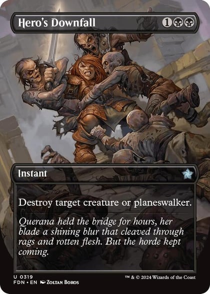 Hero's Downfall (Borderless), Foundations 319