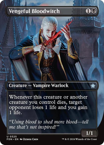 Vengeful Bloodwitch (Borderless), Foundations 325