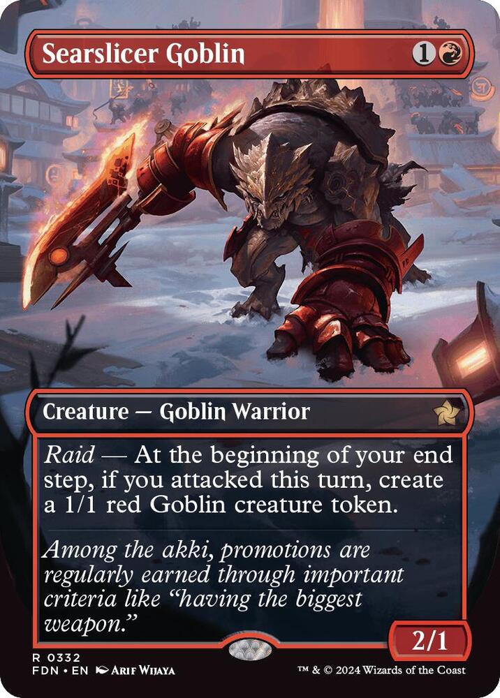 Searslicer Goblin (Borderless), Foundations 332