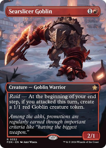 Searslicer Goblin (Borderless), Foundations 332
