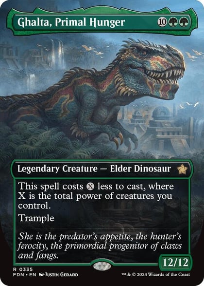 Ghalta, Primal Hunger (Borderless), Foundations 335