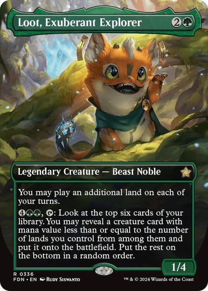 Loot, Exuberant Explorer (Borderless), Foundations 336