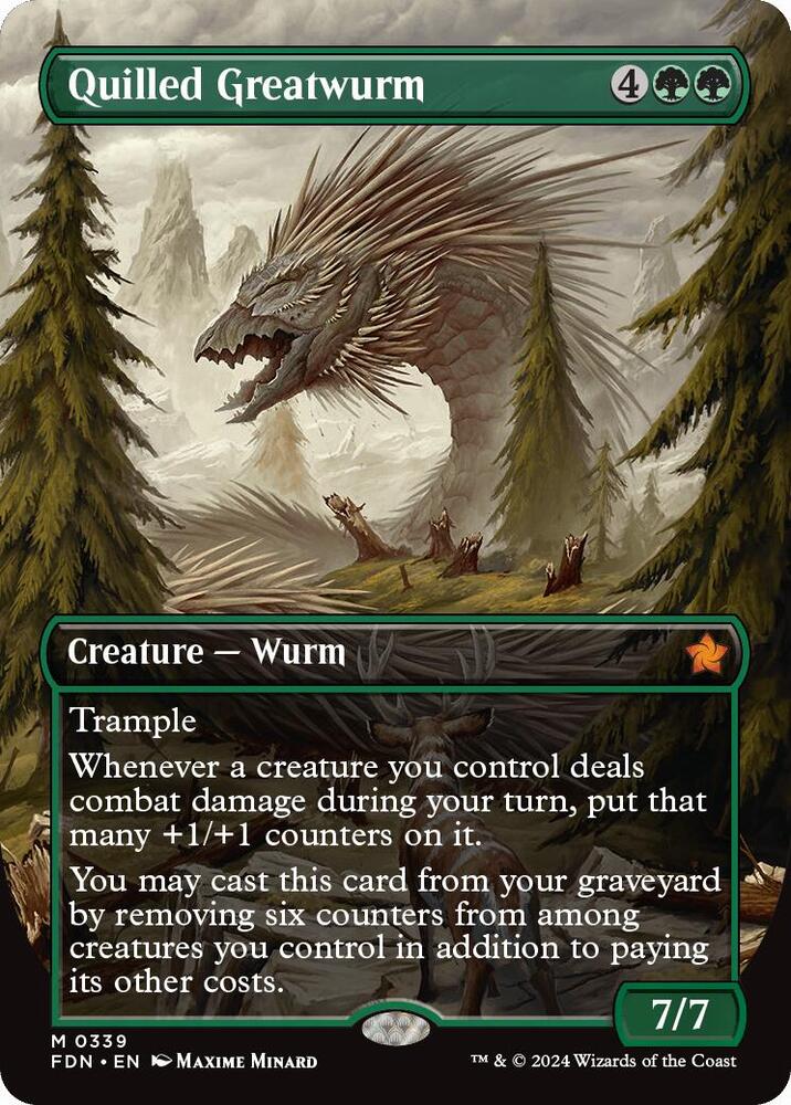 Quilled Greatwurm (Borderless), Foundations 339