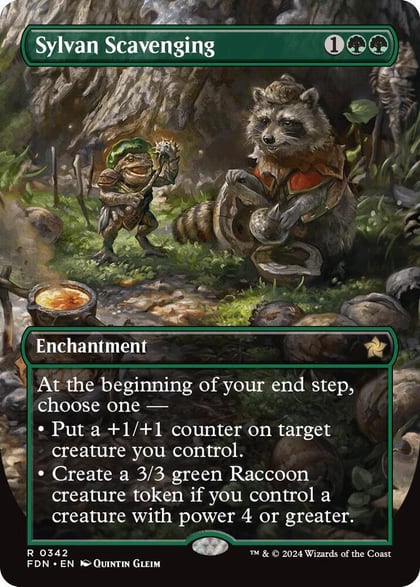 Sylvan Scavenging (Borderless), Foundations 342