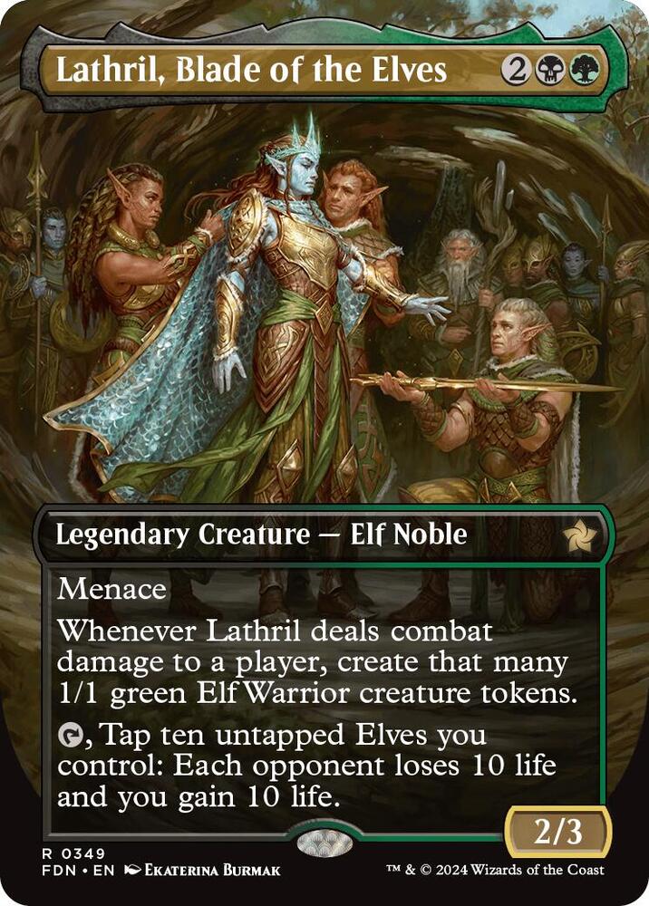 Lathril, Blade of the Elves (Borderless), Foundations 349
