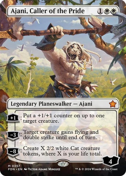 Ajani, Caller of the Pride (Borderless), Foundations 357