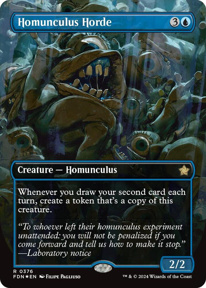 Homunculus Horde (Borderless) (Mana Foil), Foundations 376