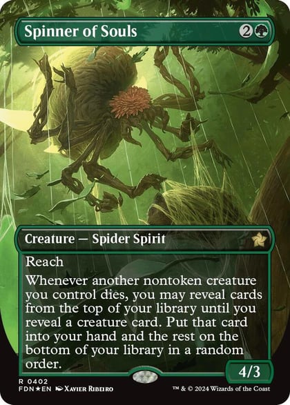 Spinner of Souls (Borderless) (Mana Foil), Foundations 402