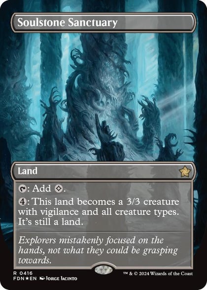 Soulstone Sanctuary (Borderless) (Mana Foil), Foundations 416