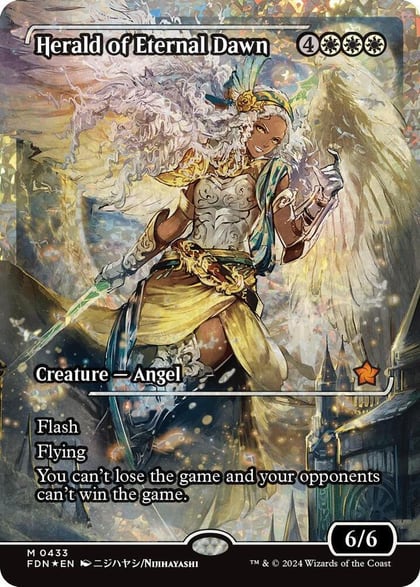 Herald of Eternal Dawn (Showcase) (Fracture Foil), Foundations 433