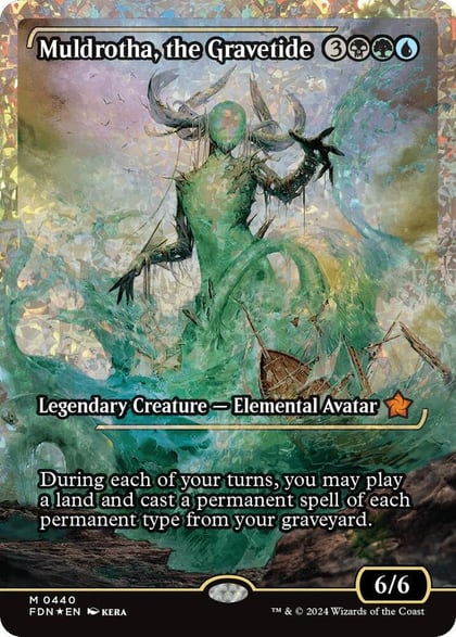 Muldrotha, the Gravetide (Showcase) (Fracture Foil), Foundations 440
