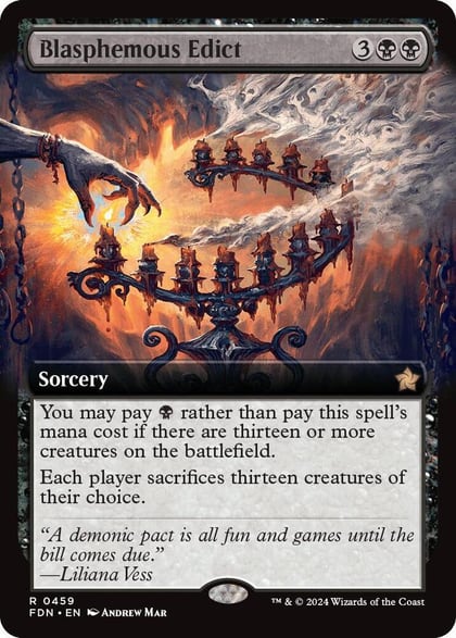 Blasphemous Edict (Extended Art), Foundations 459