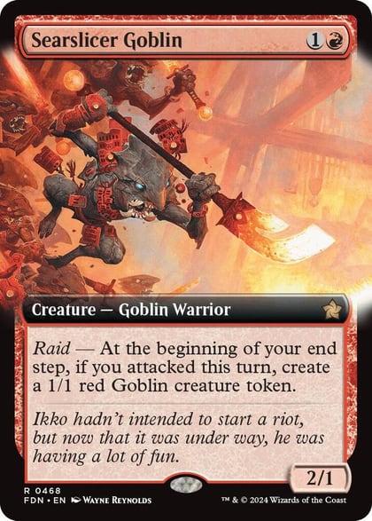 Searslicer Goblin (Extended Art), Foundations 468
