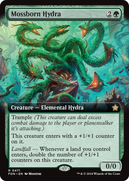 Mossborn Hydra (Extended Art), Foundations 471