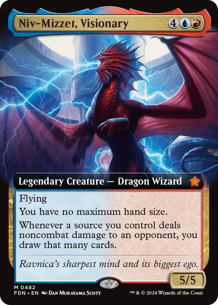 Niv-Mizzet, Visionary (Extended Art), Foundations 482