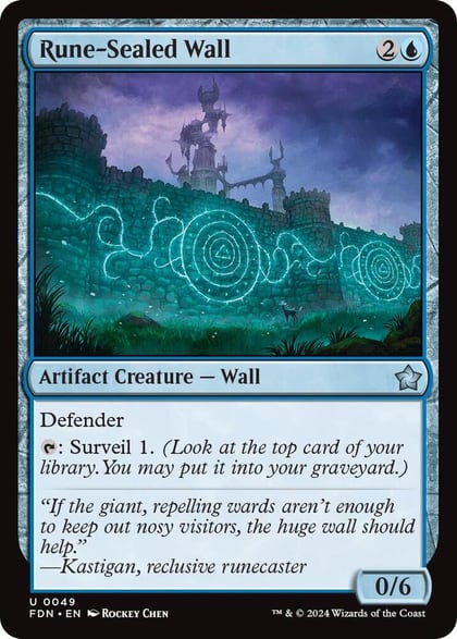 Rune-Sealed Wall (0049), Foundations 49