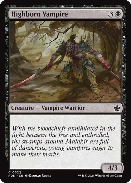 Highborn Vampire, Foundations 522