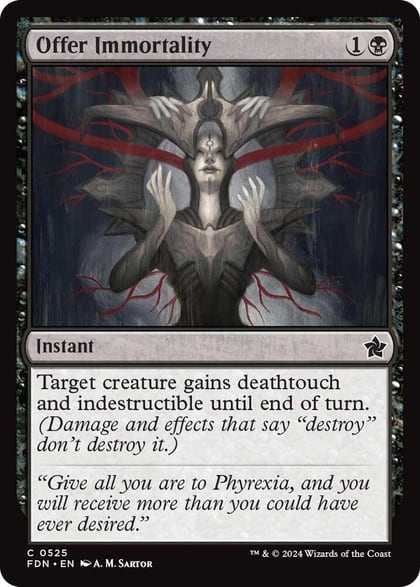 Offer Immortality, Foundations 525