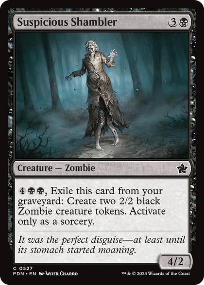 Suspicious Shambler, Foundations 527
