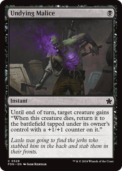 Undying Malice, Foundations 528