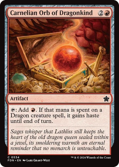 Carnelian Orb of Dragonkind (0534), Foundations 534