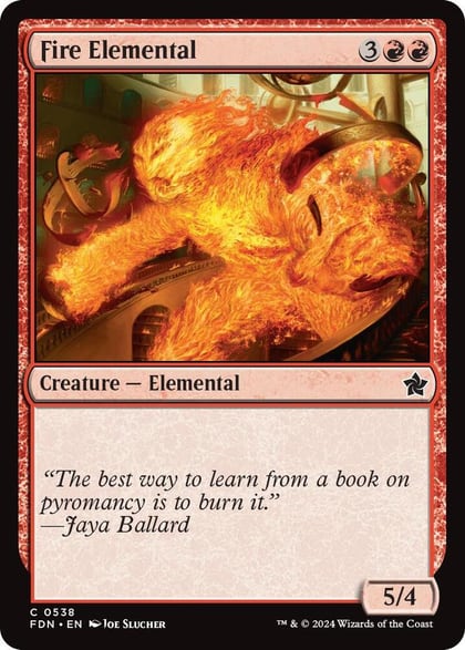 Fire Elemental, Foundations 538