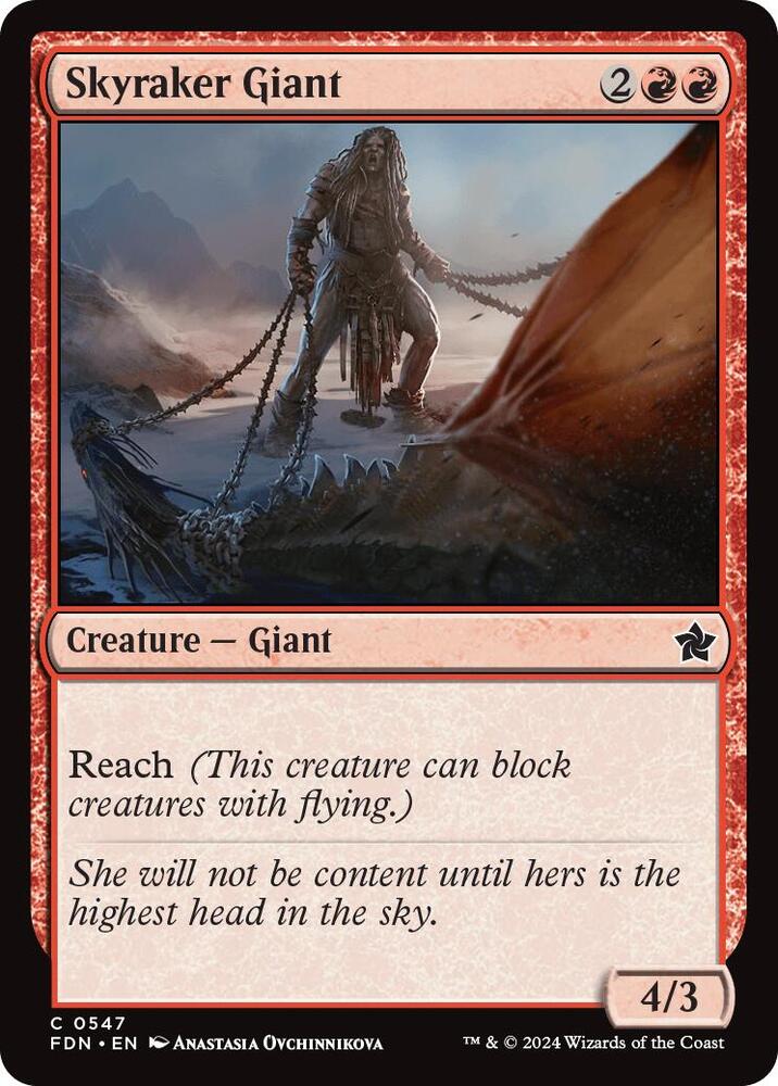 Skyraker Giant, Foundations 547