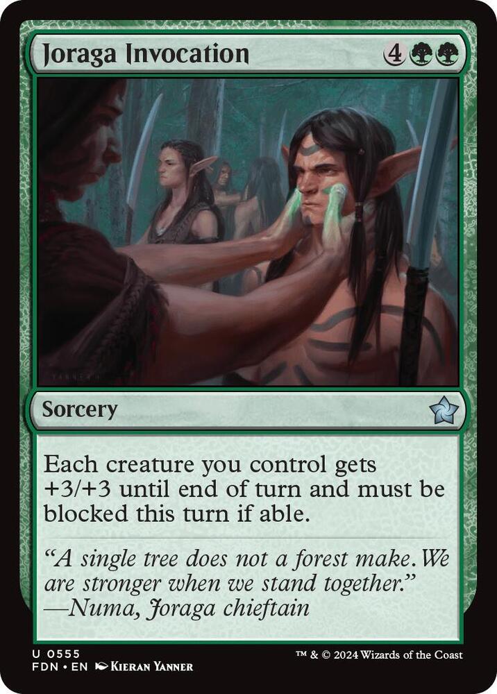 Joraga Invocation, Foundations 555