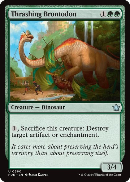 Thrashing Brontodon, Foundations 560