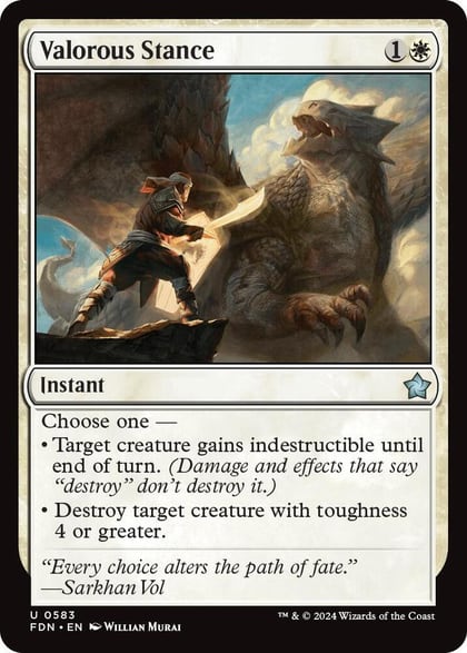 Valorous Stance, Foundations 583