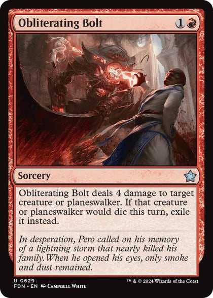 Obliterating Bolt, Foundations 629