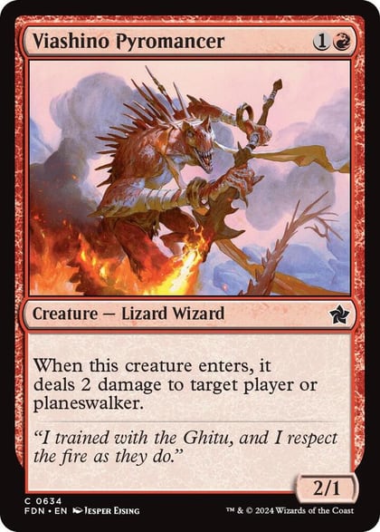 Viashino Pyromancer, Foundations 634