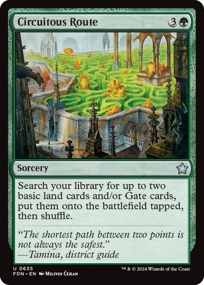 Circuitous Route, Foundations 635