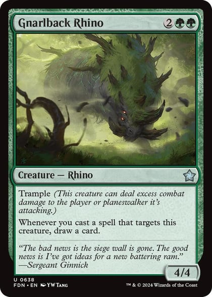 Gnarlback Rhino, Foundations 638