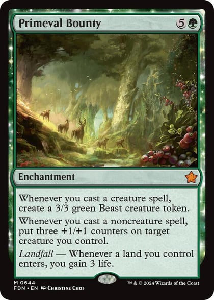Primeval Bounty, Foundations 644