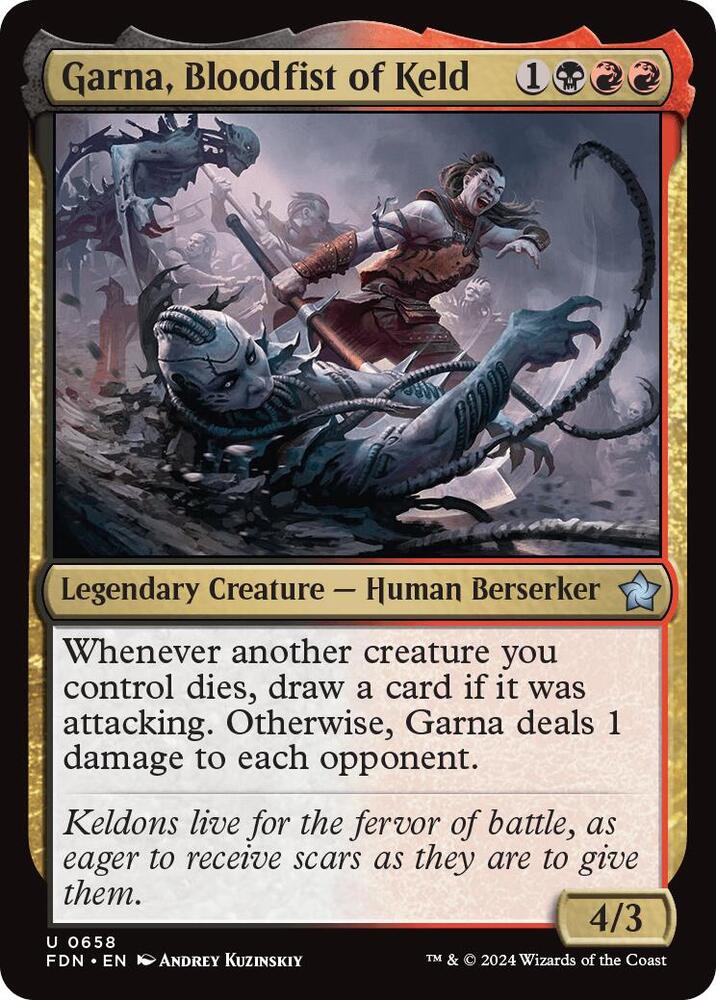 Garna, Bloodfist of Keld, Foundations 658