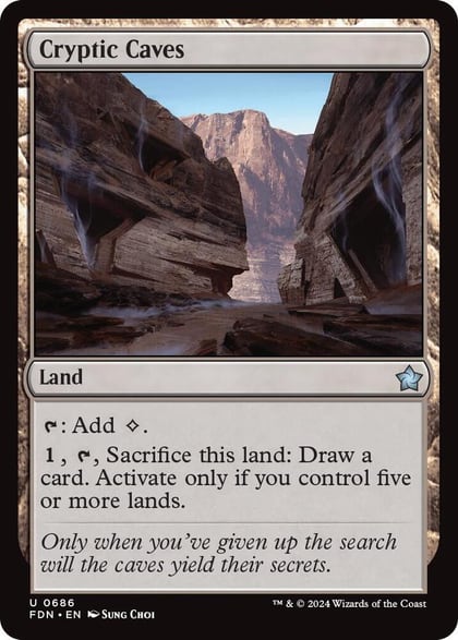 Cryptic Caves (0686), Foundations 686