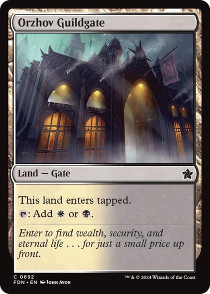 Orzhov Guildgate, Foundations 692
