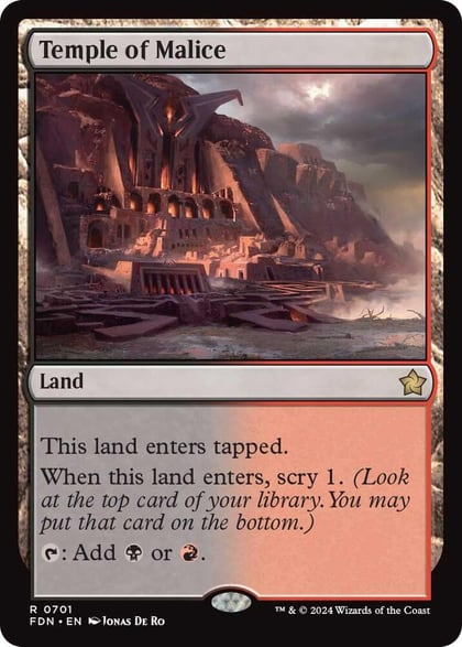 Temple of Malice, Foundations 701