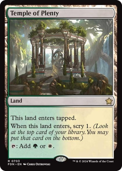 Temple of Plenty, Foundations 703