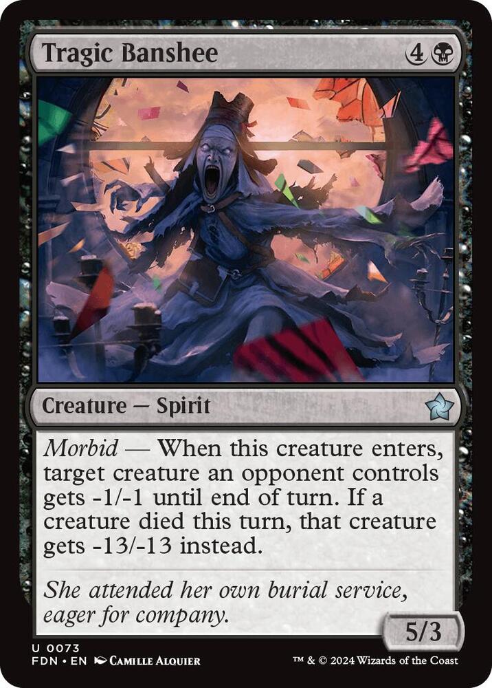 Tragic Banshee, Foundations 73