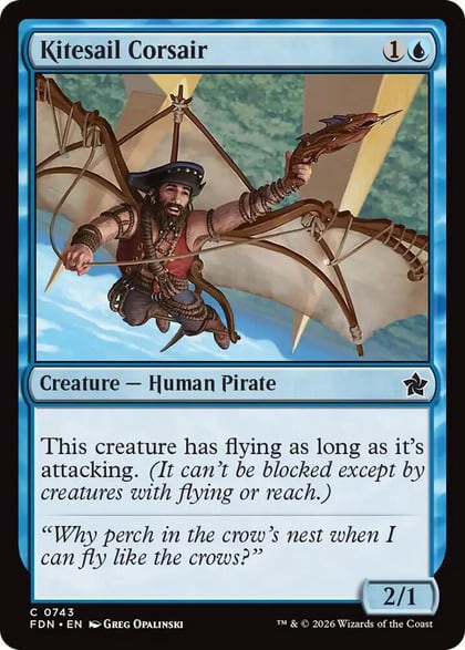Kitesail Corsair (0743), Foundations 743