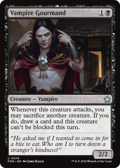 Vampire Gourmand, Foundations 74