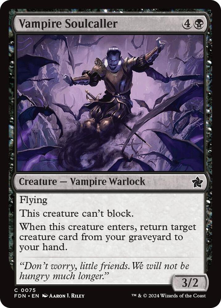 Vampire Soulcaller (0075), Foundations 75