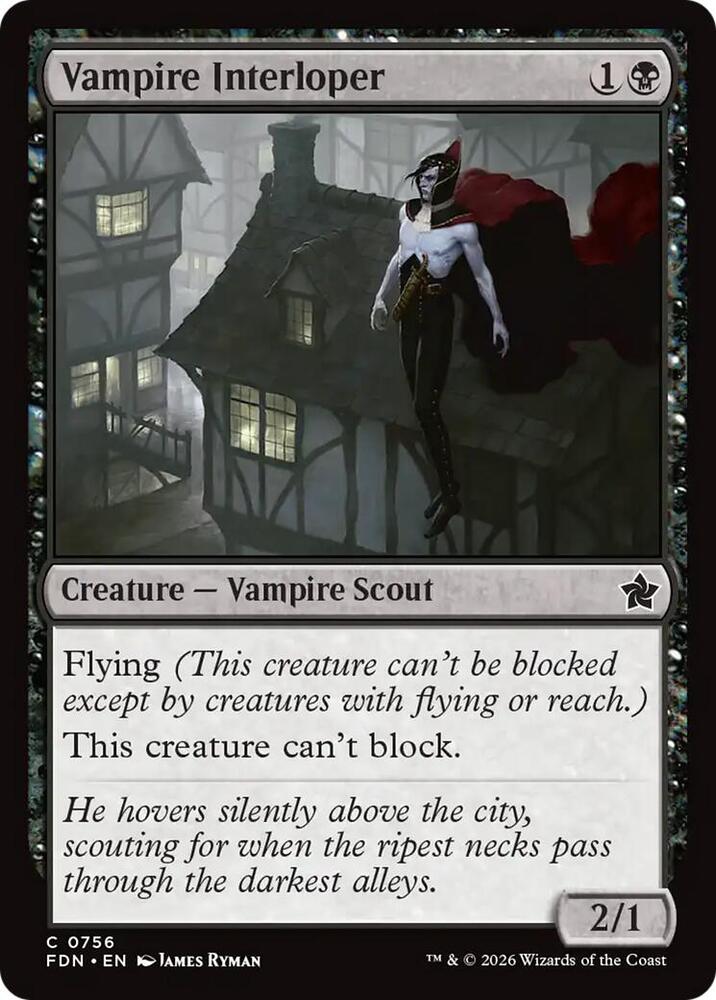 Vampire Interloper (0756), Foundations 756