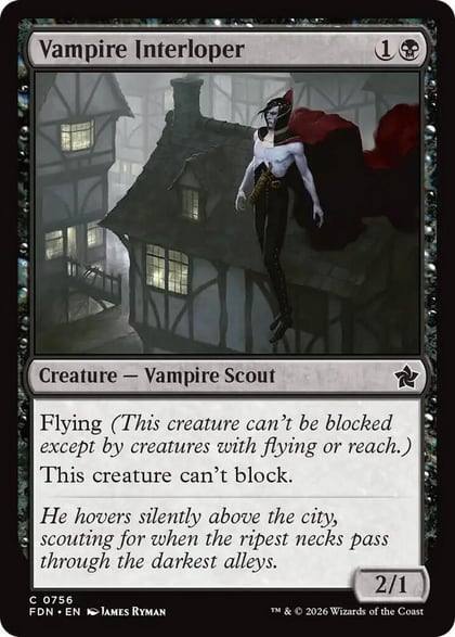 Vampire Interloper (0756), Foundations 756