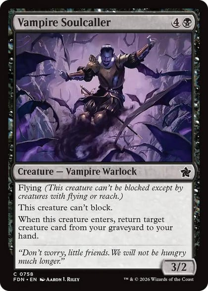 Vampire Soulcaller (0758), Foundations 758